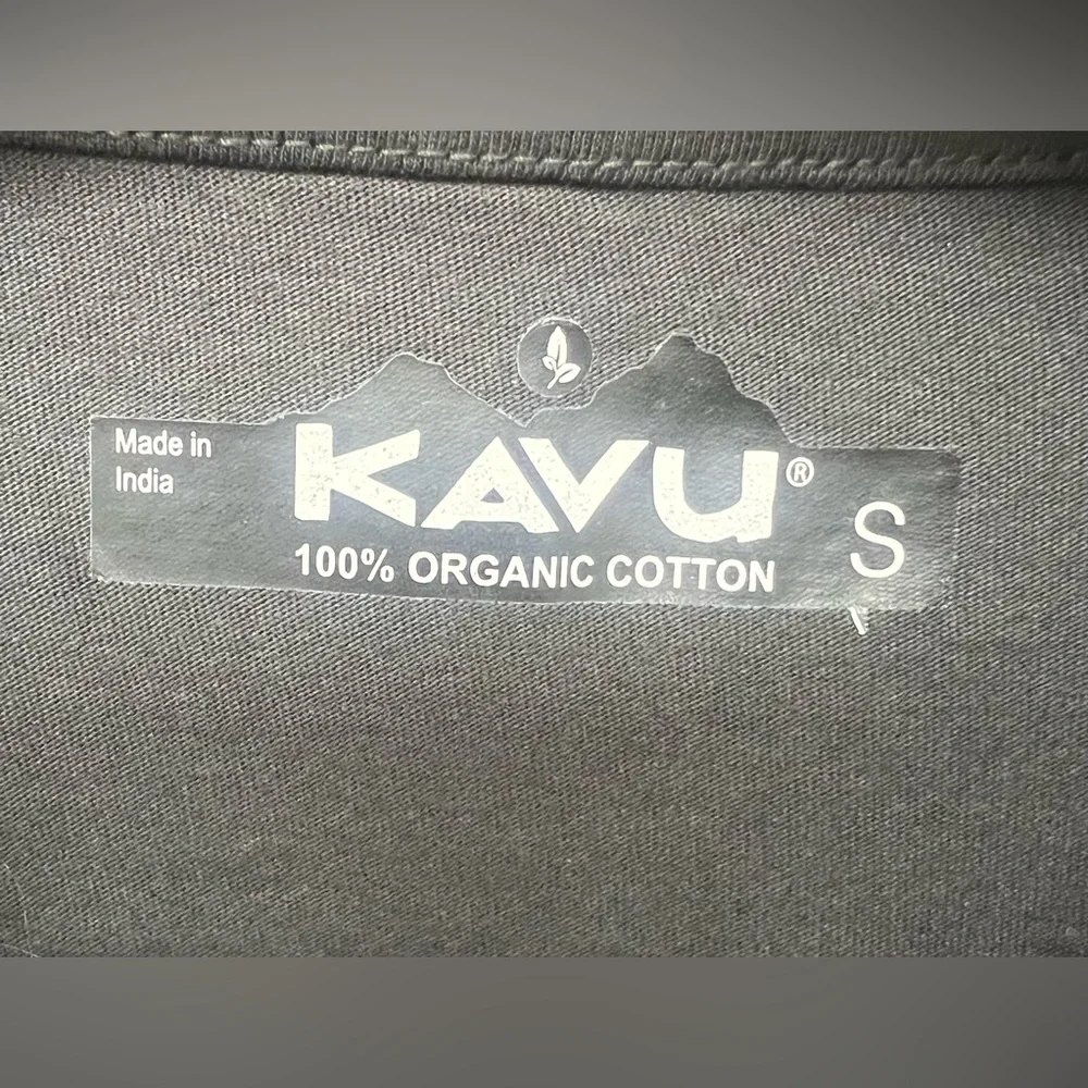 Kavu-Mens Untracked LS Colorblock Long Sleeve Shirt -‎ Black/Orange/Green, Small - Picture 3 of 6